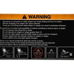 Exmark 107-2112 Slope Decal - Explore Premium Parts & Accessories for All Motor Vehicle Models< Exmark OEM Parts & Accessories