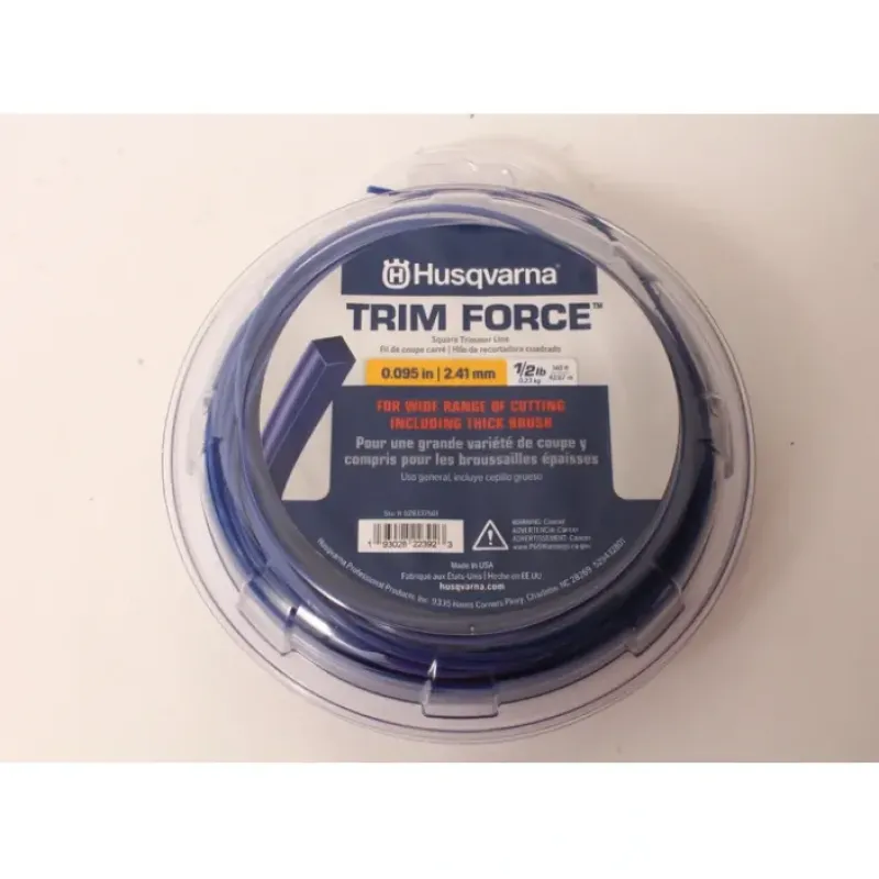 Genuine Husqvarna 529337501 Trim Force Square Trimmer Line 140ft Spool .095" - Explore Premium Parts & Accessories for All Motor Vehicle Models< Husqvarna Parts Genuine OEM