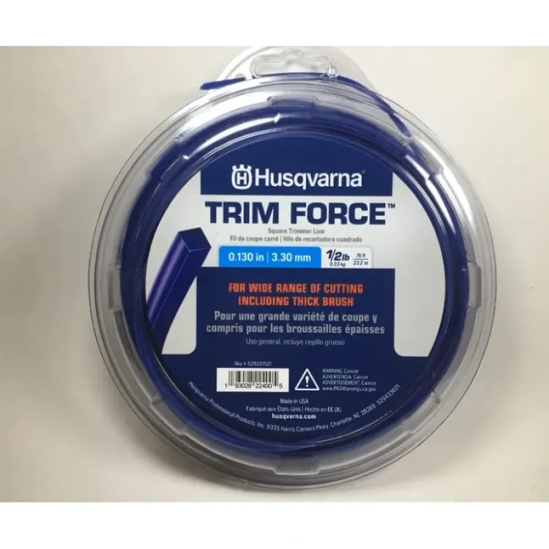 Genuine Husqvarna 529337521 Trim Force Square Trimmer Line 76ft Spool .130" - Explore Premium Parts & Accessories for All Motor Vehicle Models< Husqvarna Parts Genuine OEM