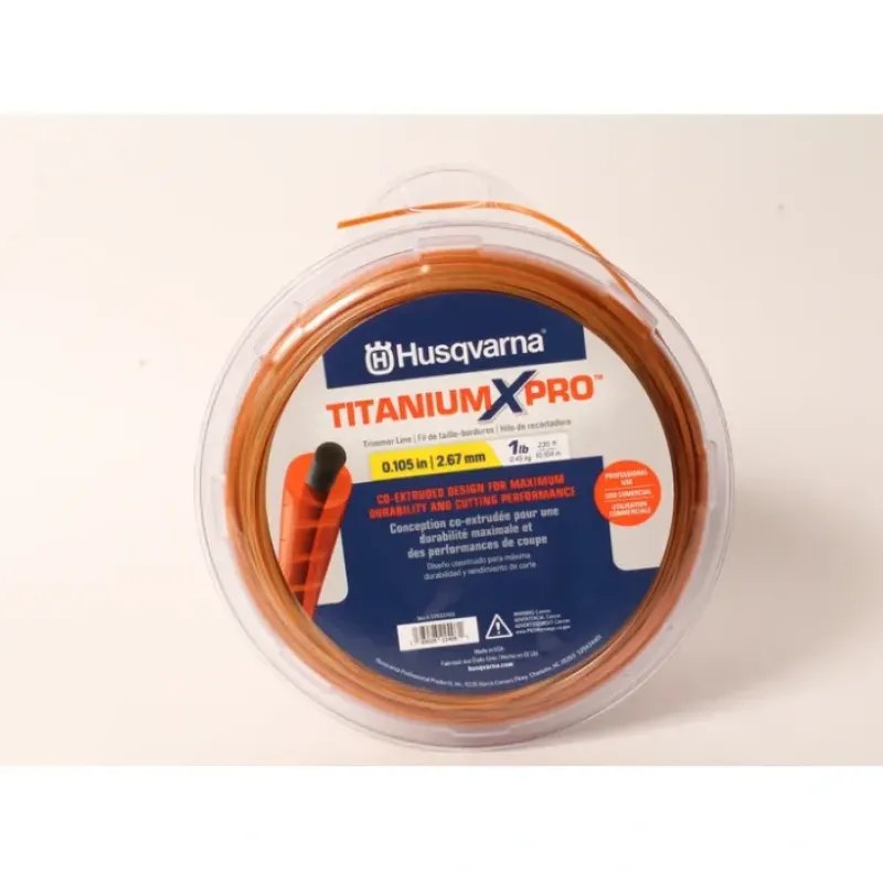 Husqvarna 529337612 Titanium XPro Round Trimmer Line 230' 1lb Spool .105" - Explore Premium Parts & Accessories for All Motor Vehicle Models< Husqvarna Parts Genuine OEM