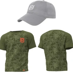Husqvarna XXL Barrtrad Short Sleeve Shirt +Soka Hat Adjustable Fade Resistant - Explore Premium Parts & Accessories for All Motor Vehicle Models< Husqvarna Parts Genuine OEM