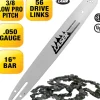 Laser 22622 16" 3/8 LP .050" 56 DL Low Profile Chainsaw Bar & Chain Combo - Explore Premium Parts & Accessories for All Motor Vehicle Models< Laser Aftermarket Parts