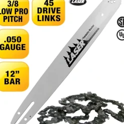 Laser 22620 12" 3/8" LP .050" 45 DL Chainsaw Bar & Chain Combo - Explore Premium Parts & Accessories for All Motor Vehicle Models< Laser Aftermarket Parts