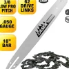 Laser 22623 18" 3/8" LP .050" 62 DL Chainsaw Bar & Chain Combo - Explore Premium Parts & Accessories for All Motor Vehicle Models< Laser Aftermarket Parts