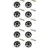 Husqvarna Parts Genuine OEM|10 Pack Genuine Husqvarna 589527301 & 596434404 Deck Gauge Wheel & Bolt Kit - Explore Premium Parts & Accessories for All Motor Vehicle Models