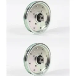 New 2 Pack OEM Husqvarna 592781801 Flat Idler Pulley w Bearing 4.50" x .375" W552 - Explore Premium Parts & Accessories for All Motor Vehicle Models Husqvarna Parts Genuine OEM