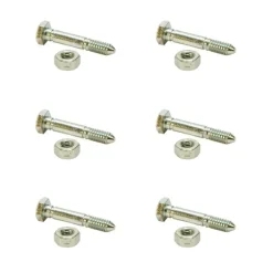 Hot 6 Pack Shear Pin & Nut For Ariens 51001500 John Deere AM136890 Snapper 7091550YP - Explore Premium Parts & Accessories for All Motor Vehicle Models Rotary Parts & Accessories