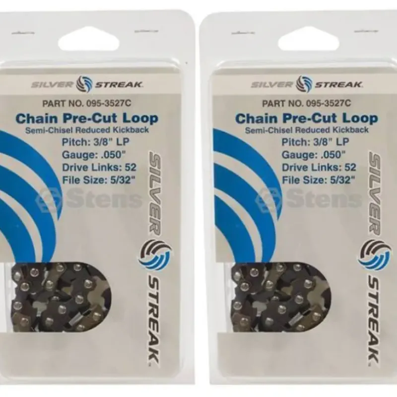 Hot 2 Pack Stens 095-3527C Chain Loop Clamshell 52 DL 3/8" LP .050 S-Chis Reduced Ki - Explore Premium Parts & Accessories for All Motor Vehicle Models Stens Parts & Accessories