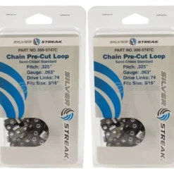 Discount 2 Pack Stens 096-5747C Chain Loop Clamshell 74 DL .325" .063 S-Chisel Standard - Explore Premium Parts & Accessories for All Motor Vehicle Models Stens Parts & Accessories