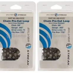 Stens Parts & Accessories|2 Pack Stens 090-3727C Chain Loop Clamshell 72DL 3/8" .050 S-Chisel Standard - Explore Premium Parts & Accessories for All Motor Vehicle Models