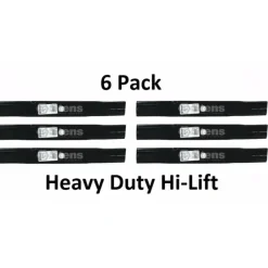 Sale 6 Pack Stens 330-357 HD Hi-Lift Blade Fits John Deere AM100538 M141785 M87622 - Explore Premium Parts & Accessories for All Motor Vehicle Models Stens Parts & Accessories