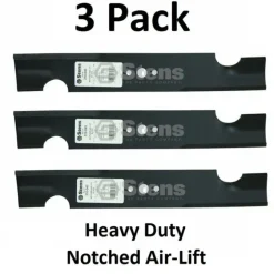 Clearance 3 Pack Stens 310-045 HD Notched Air Lift Blade for Exmark 103-6581 103-6583-S - Explore Premium Parts & Accessories for All Motor Vehicle Models Stens Parts & Accessories