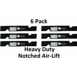 Store 6 Pack Stens 355-335 Heavy Duty Air-Lift Blade for Exmark 103-6401-S 103-6401 - Explore Premium Parts & Accessories for All Motor Vehicle Models Stens Parts & Accessories