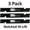 Hot 3 Pack Stens 320-702 Heavy Duty Notched Hi-Lift Blade for Grasshopper 320246 - Explore Premium Parts & Accessories for All Motor Vehicle Models Stens Parts & Accessories
