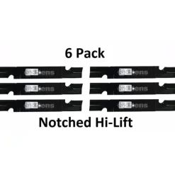 Clearance 6 Pack Stens 320-702 Heavy Duty Notched Hi-Lift Blade for Grasshopper 320246 - Explore Premium Parts & Accessories for All Motor Vehicle Models Stens Parts & Accessories