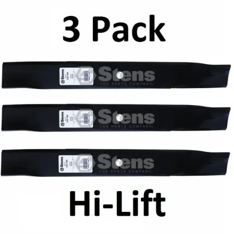 Clearance 3 Pack Stens 330-188 Hi-Lift Blade for Hustler 795252 Great Dane D18036 GDU10232 - Explore Premium Parts & Accessories for All Motor Vehicle Models Stens Parts & Accessories