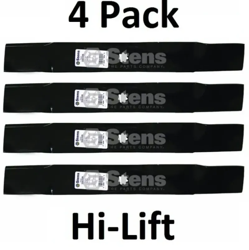 New 4 Pack Stens 330-728 Hi-Lift Blade for John Deere AM137327 AM141032 M154061 - Explore Premium Parts & Accessories for All Motor Vehicle Models Stens Parts & Accessories
