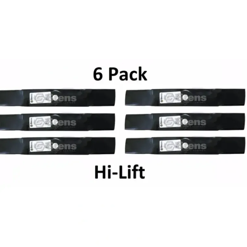 New 6 Pack Stens 330-369 Hi-Lift Blade for John Deere M127500 M127673 M145476 - Explore Premium Parts & Accessories for All Motor Vehicle Models Stens Parts & Accessories