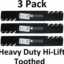 Clearance 3 Pack Stens 302-818 Hi-Lift Toothed Blade for Great Dane D18037 GDU10231 - Explore Premium Parts & Accessories for All Motor Vehicle Models Stens Parts & Accessories