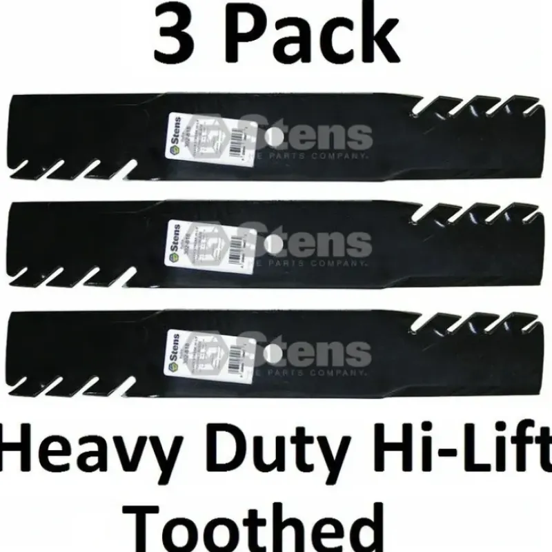 Shop 3 Pack Stens 302-818 Hi-Lift Toothed Blade for Husqvarna 539100341 539101485 - Explore Premium Parts & Accessories for All Motor Vehicle Models Stens Parts & Accessories