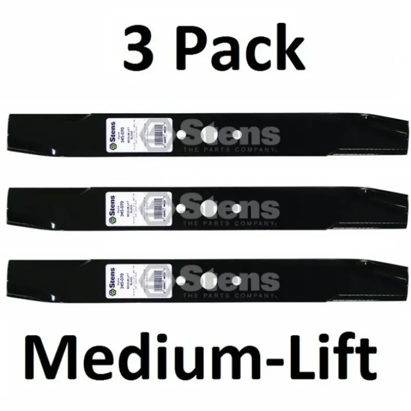 Outlet 3 Pack Stens 345-070 Medium-Lift Blade for AYP 1726453 1726453A - Explore Premium Parts & Accessories for All Motor Vehicle Models Stens Parts & Accessories