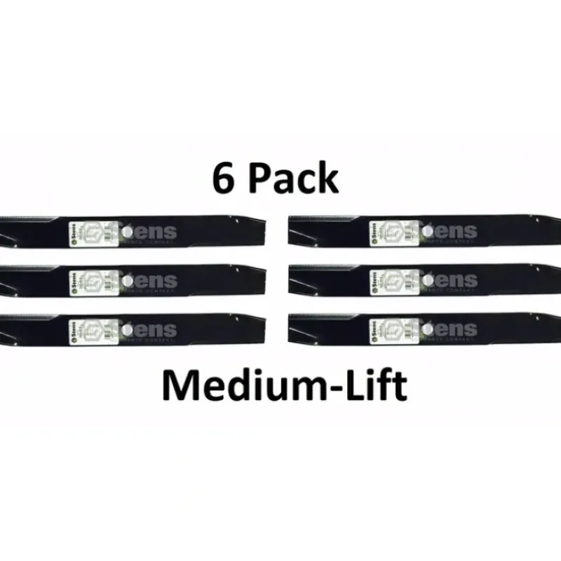Outlet 6 Pack Stens 320-515 Medium-Lift Blade for Lesco 050155 50155 - Explore Premium Parts & Accessories for All Motor Vehicle Models Stens Parts & Accessories