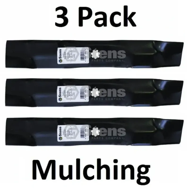 Online 3 Pack Stens 330-318 Mulching Blade for John Deere GX21786 - Explore Premium Parts & Accessories for All Motor Vehicle Models Stens Parts & Accessories