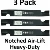 Clearance 3 Pack Stens 310-052 Notched Air-Lift Blade for Kees 100341 363245 Lesco 013826 - Explore Premium Parts & Accessories for All Motor Vehicle Models Stens Parts & Accessories