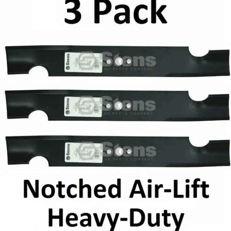 Clearance 3 Pack Stens 310-052 Notched Air-Lift Blade for Kees 100341 363245 Lesco 013826 - Explore Premium Parts & Accessories for All Motor Vehicle Models Stens Parts & Accessories