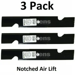Best Sale 3 Pack Stens 335-168 Notched Air Lift Blade for Kees 100340 483011 483046 013418 - Explore Premium Parts & Accessories for All Motor Vehicle Models Stens Parts & Accessories