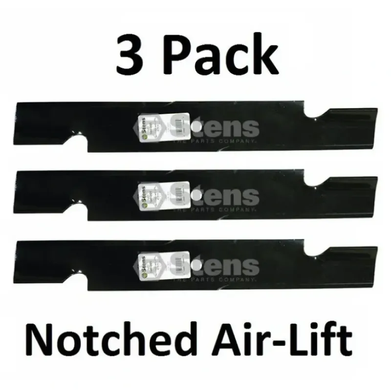Fashion 3 Pack Stens 340-099 Notched Air-Lift Blade for Scag 481708 481712 482879 48304 - Explore Premium Parts & Accessories for All Motor Vehicle Models Stens Parts & Accessories
