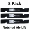 Store 3 Pack Stens 340-109 Notched Air-Lift Blade for Scag 48110 481706 482462 482877 - Explore Premium Parts & Accessories for All Motor Vehicle Models Stens Parts & Accessories