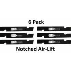 Best 6 Pack Stens 340-099 Notched Air-Lift Blade for Scag 481708 481712 482879 48304 - Explore Premium Parts & Accessories for All Motor Vehicle Models Stens Parts & Accessories