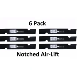 Sale 6 Pack Stens 340-109 Notched Air-Lift Blade for Great Dane D18086 GDU10230 - Explore Premium Parts & Accessories for All Motor Vehicle Models Stens Parts & Accessories