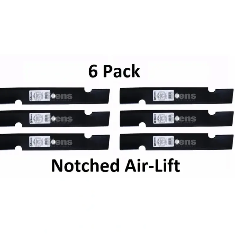 Shop 6 Pack Stens 340-109 Notched Air-Lift Blade for Snapper 7075771BZYP 75771 1-7043 - Explore Premium Parts & Accessories for All Motor Vehicle Models Stens Parts & Accessories