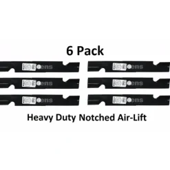 Cheap 6 Pack Stens 355-339 Notched Air-Lift Blade Fits Exmark 103-6402-S 103-6397 - Explore Premium Parts & Accessories for All Motor Vehicle Models Stens Parts & Accessories