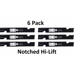 New 6 Pack Stens 355-291 Notched Blade Fits Exmark 103-6387-S 103-6402-S 103-6397 - Explore Premium Parts & Accessories for All Motor Vehicle Models Stens Parts & Accessories