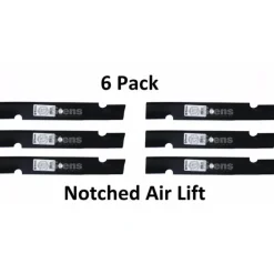 Sale 6 Pack Stens 340-158 Notched Blade for Snapper 1-7037 1-7344 7-7344 7075751BZYP - Explore Premium Parts & Accessories for All Motor Vehicle Models Stens Parts & Accessories