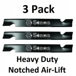 Cheap 3 Pack Stens 315-872 Notched HD Air-Lift Blade for Snapper 7017081 7075770BZYP - Explore Premium Parts & Accessories for All Motor Vehicle Models Stens Parts & Accessories