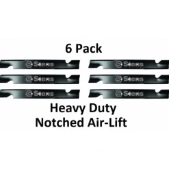 Clearance 6 Pack Stens 315-872 Notched HD Air-Lift Blade for Simplicity 5022808 5022808SM - Explore Premium Parts & Accessories for All Motor Vehicle Models Stens Parts & Accessories