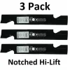 New 3 Pack Stens 310-003 Notched Hi-Lift Blade for Husqvarna 539100340 Lesco 050227 - Explore Premium Parts & Accessories for All Motor Vehicle Models Stens Parts & Accessories