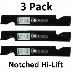 New 3 Pack Stens 310-003 Notched Hi-Lift Blade for Husqvarna 539100340 Lesco 050227 - Explore Premium Parts & Accessories for All Motor Vehicle Models Stens Parts & Accessories