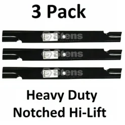Shop 3 Pack Stens 340-130 Notched Hi-Lift Blade for Scag 48112 48113 481701 481709 - Explore Premium Parts & Accessories for All Motor Vehicle Models Stens Parts & Accessories