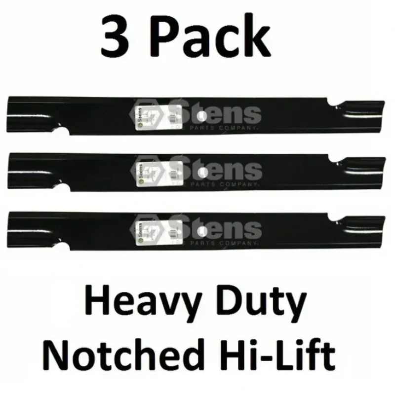 Sale 3 Pack Stens 340-130 Notched Hi-Lift Blade for Toro 105-7784 105-7784-03 - Explore Premium Parts & Accessories for All Motor Vehicle Models Stens Parts & Accessories