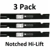 Clearance 3 Pack Stens 350-450 Notched Hi-Lift Blade for Everride 181026 60" - Explore Premium Parts & Accessories for All Motor Vehicle Models Stens Parts & Accessories