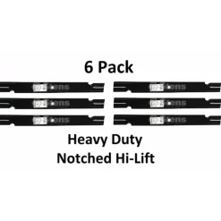 Discount 6 Pack Stens 340-130 Notched Hi-Lift Blade for Toro 105-7784 105-7784-03 - Explore Premium Parts & Accessories for All Motor Vehicle Models Stens Parts & Accessories