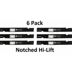 Cheap 6 Pack Stens 350-450 Notched Hi-Lift Blade for Everride 181026 60" - Explore Premium Parts & Accessories for All Motor Vehicle Models Stens Parts & Accessories