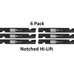 Hot 6 Pack Stens 355-036 Notched Hi-Lift Blade Fits Dixie Chopper 30227-60 30227-60H - Explore Premium Parts & Accessories for All Motor Vehicle Models Stens Parts & Accessories