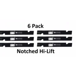 Best Sale 6 Pack Stens 355-117 Notched Hi-Lift Blade Fits Exmark 103-2531-S 1-643097 - Explore Premium Parts & Accessories for All Motor Vehicle Models Stens Parts & Accessories