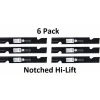 Flash Sale 6 Pack Stens 355-291 Notched Hi-Lift Blade for Toro 109-6873 - Explore Premium Parts & Accessories for All Motor Vehicle Models Stens Parts & Accessories